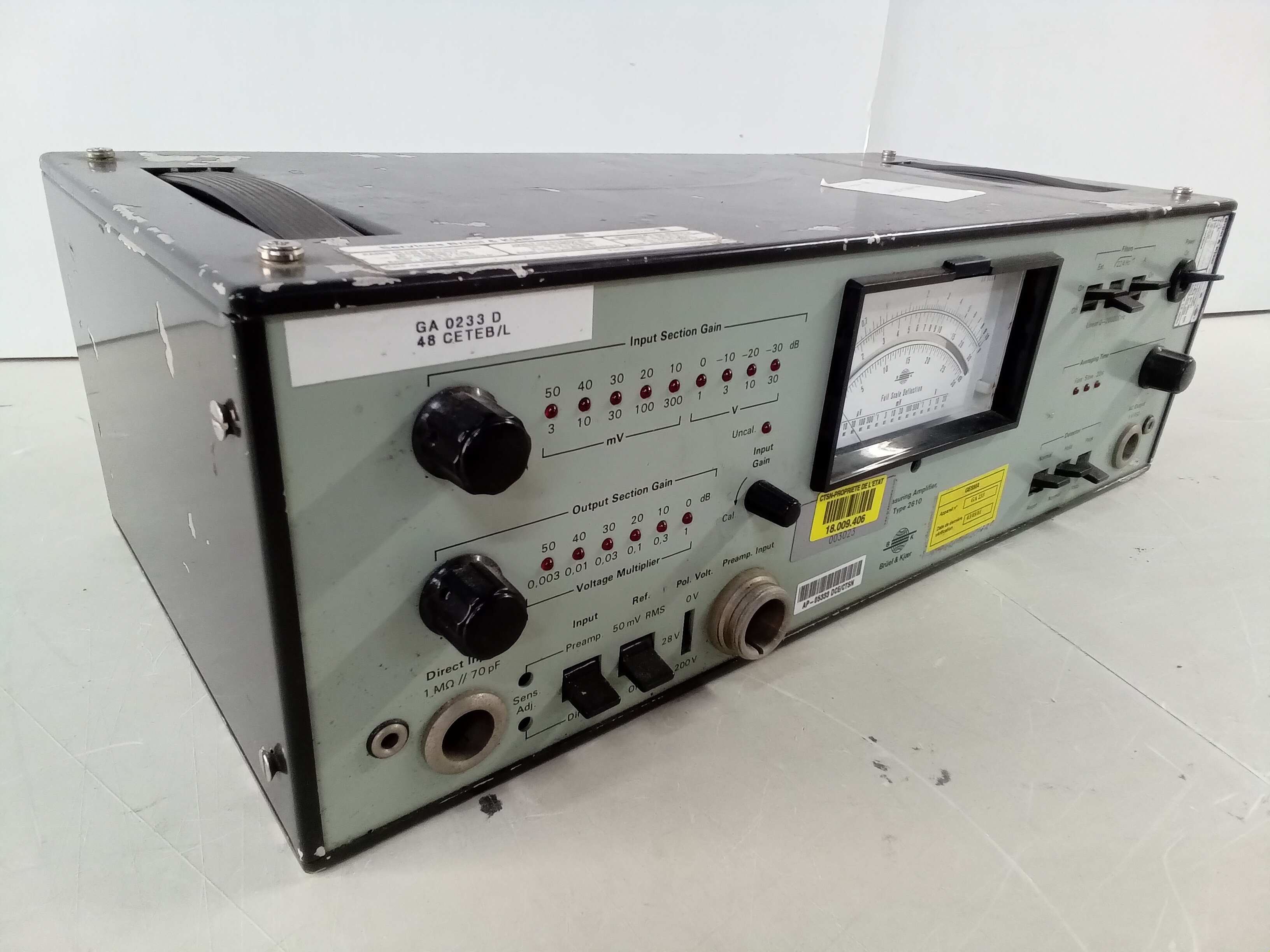 amplificador medicion bruel_kjaer 2610 ga 233 d 48 ceteb-l 43x13x20 1u